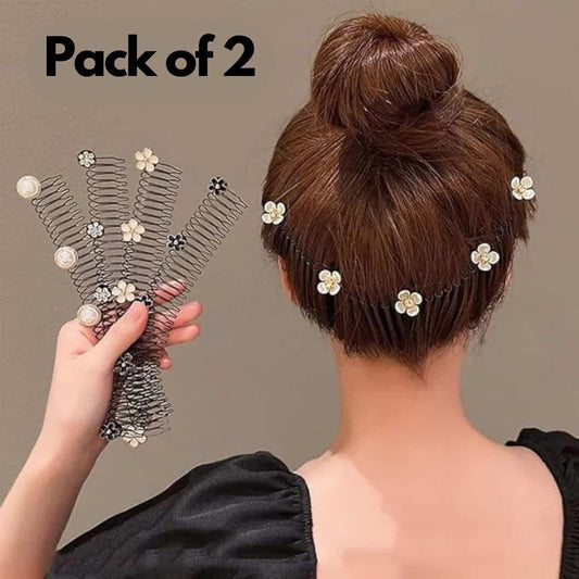 Hair Finishing Fixer Comb Clip Pack of 2